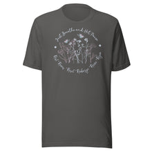 Load image into Gallery viewer, Breathe and Hit Pause (dark colors) Unisex t-shirt
