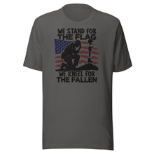 Load image into Gallery viewer, We Stand For The Flag We Kneel For The Fallen Unisex t-shirt
