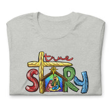 Load image into Gallery viewer, True Story Nativity Christmas Unisex t-shirt
