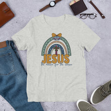 Load image into Gallery viewer, Jesus is the Reason for the Season Rainbow Unisex t-shirt
