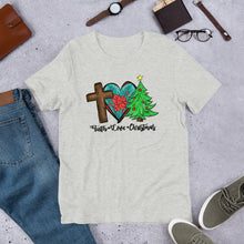 Load image into Gallery viewer, Faith Love Christmas Unisex t-shirt

