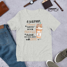 Load image into Gallery viewer, Coffee and Cats Unisex t-shirt
