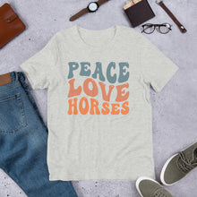 Load image into Gallery viewer, Peace Love Horses Unisex t-shirt
