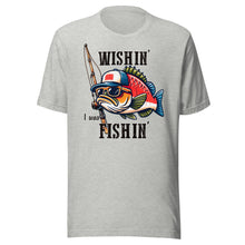 Load image into Gallery viewer, Wishin’ I Was Fishing Unisex t-shirt
