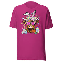 Load image into Gallery viewer, Easter Highland Cow Unisex t-shirt
