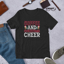 Load image into Gallery viewer, Coffee and Christmas Cheer Unisex t-shirt
