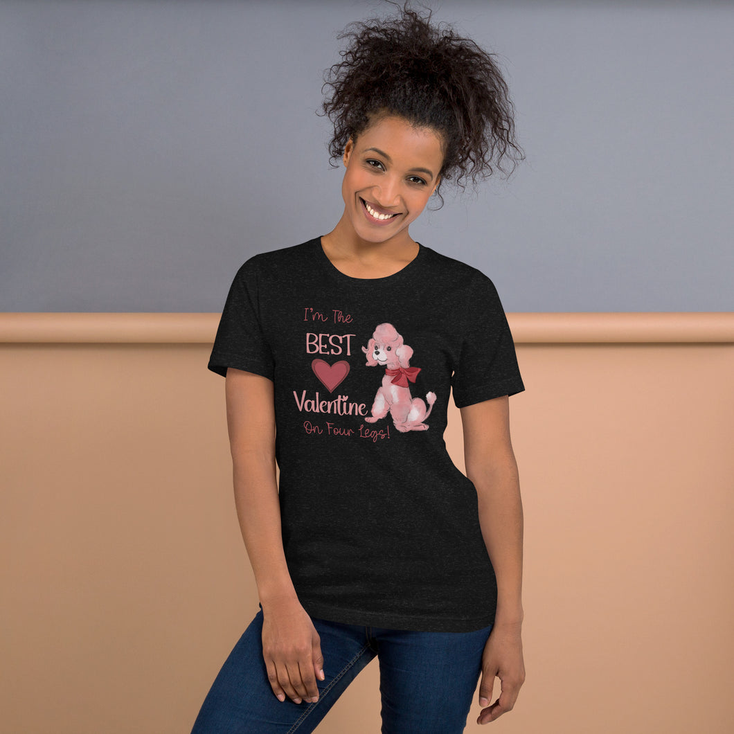 I’m The Best Valentine On Four Legs (dog) Unisex t-shirt