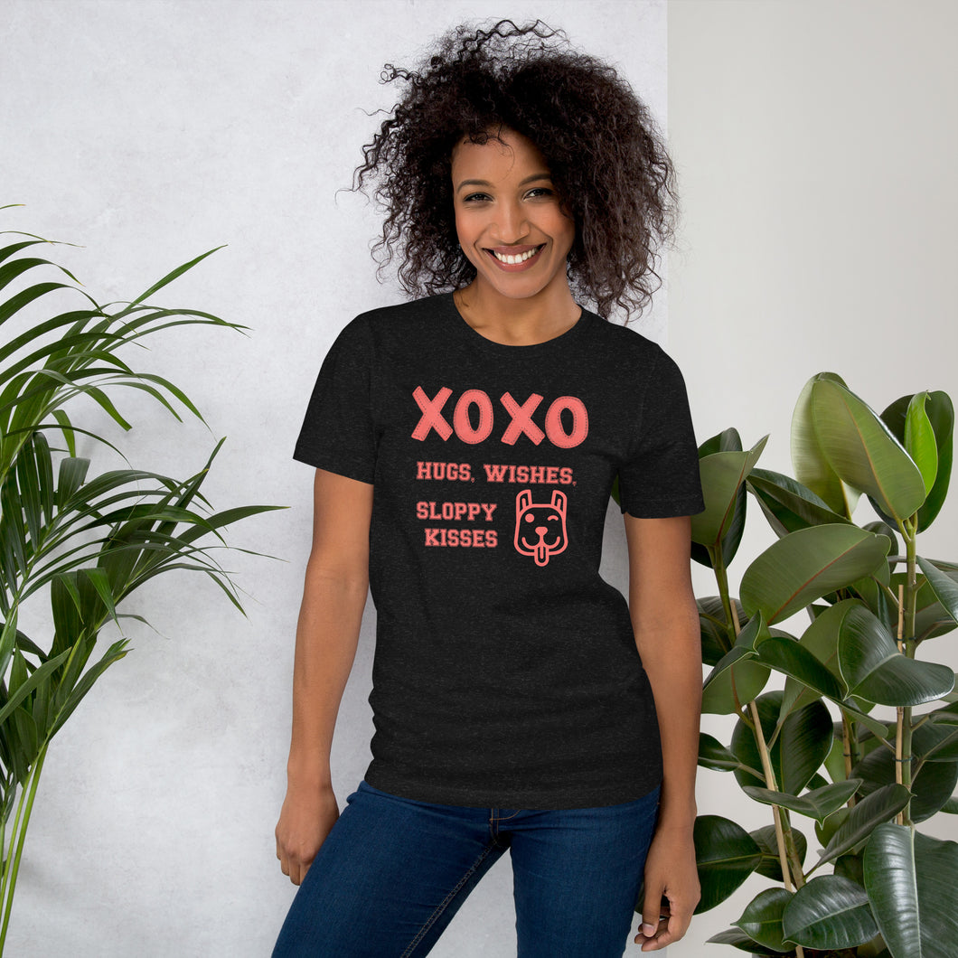Hugs Wishes Sloppy Kisses Unisex t-shirt
