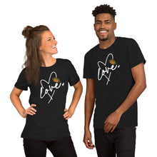 Load image into Gallery viewer, Love Heart Football Unisex t-shirt
