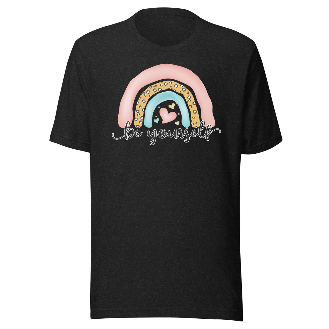 Be Yourself Pastel Rainbow Unisex t-shirt