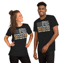 Load image into Gallery viewer, Solar Eclipse 2024 Horizontal Flag Unisex t-shirt
