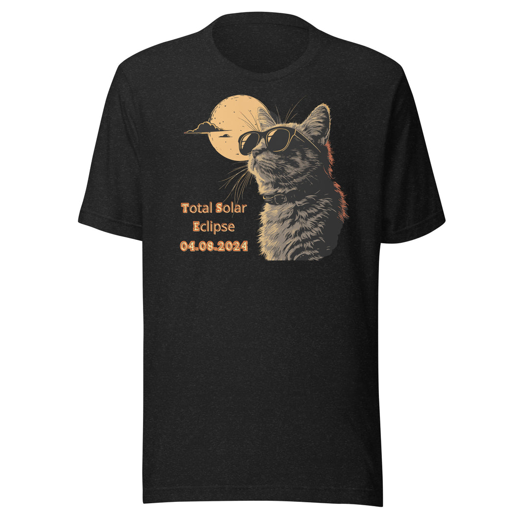 Total Solar Eclipse Cat Unisex t-shirt