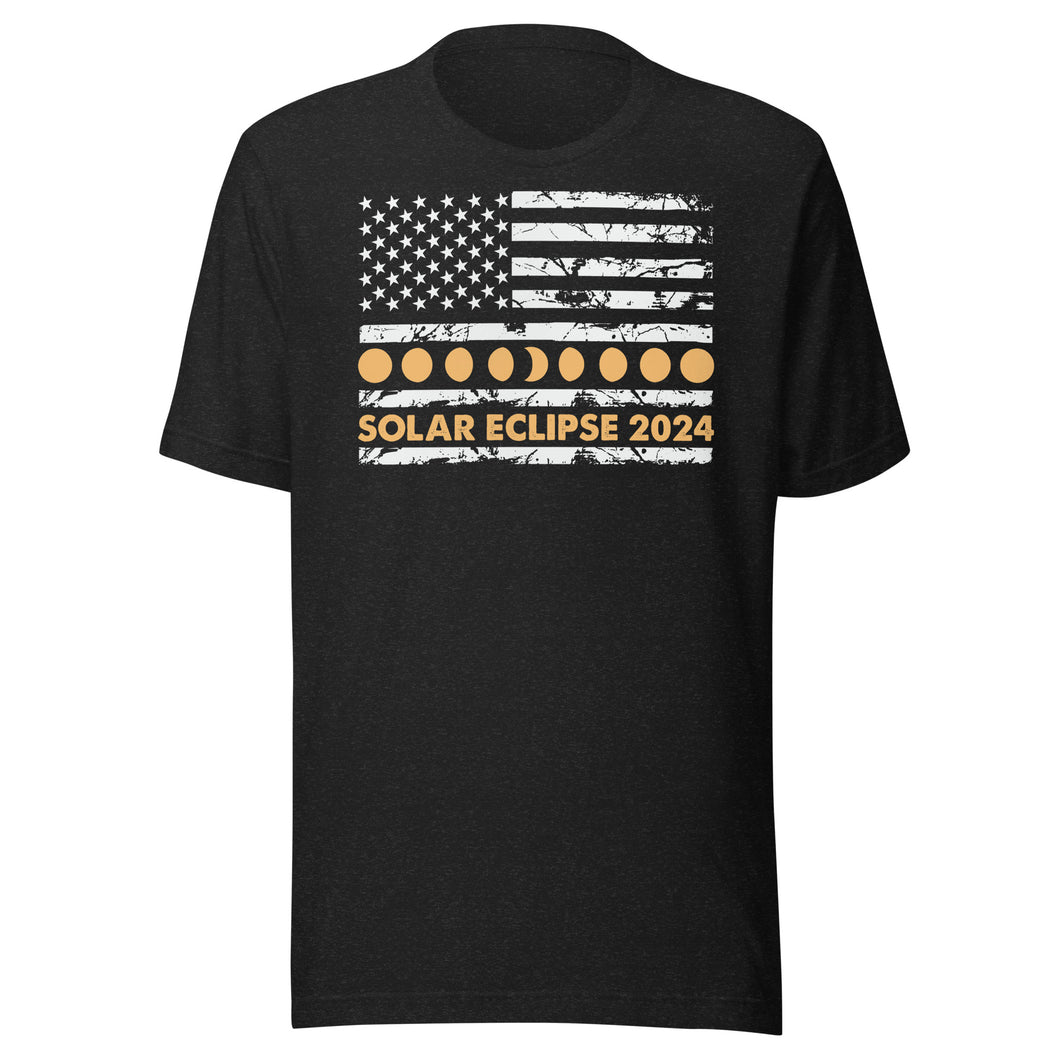 Total Solar Eclipse Horizontal Flag Unisex t-shirt
