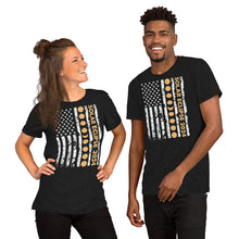 Load image into Gallery viewer, 2024 Solar Eclipse Vertical Flag Unisex t-shirt
