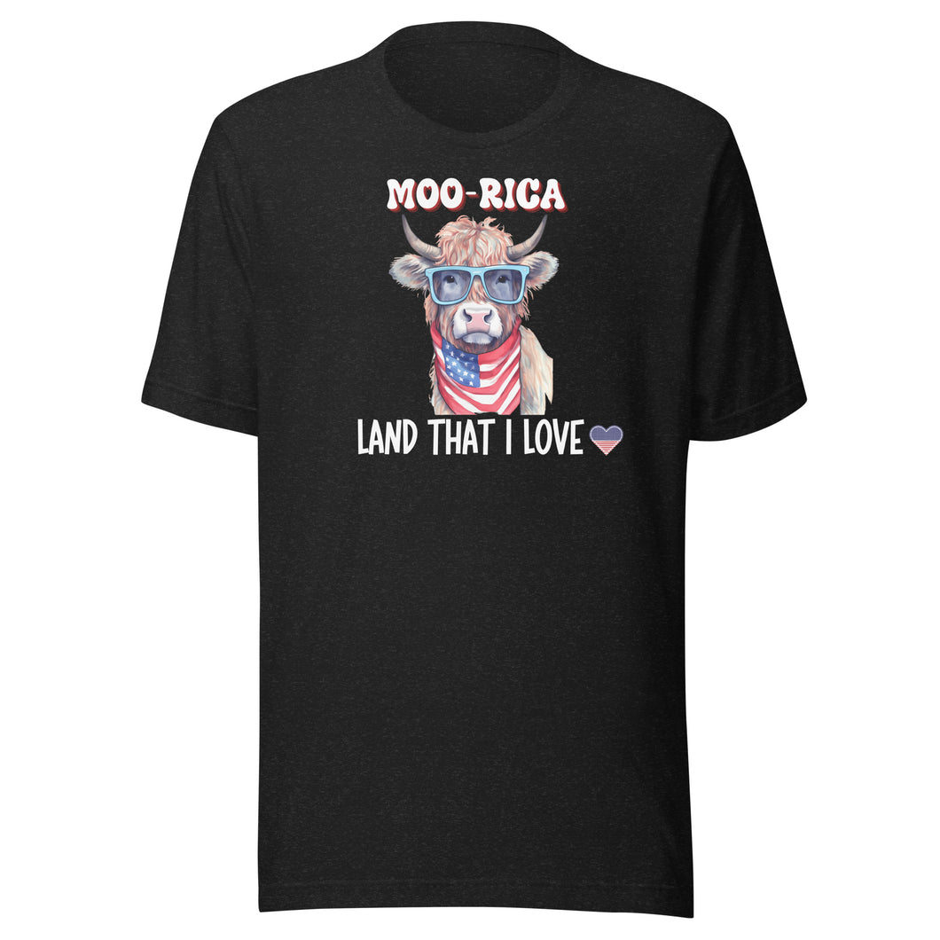 Moo-rica Land That I Love Unisex t-shirt