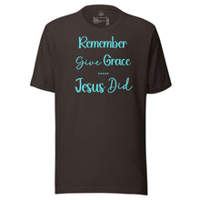 Load image into Gallery viewer, Give Grace, Jesus Did (minimalist) Unisex t-shirt
