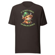 Load image into Gallery viewer, St Patrick&#39;s Cuddles And Highland Snuggles (Highland Cows) Unisex t-shirt
