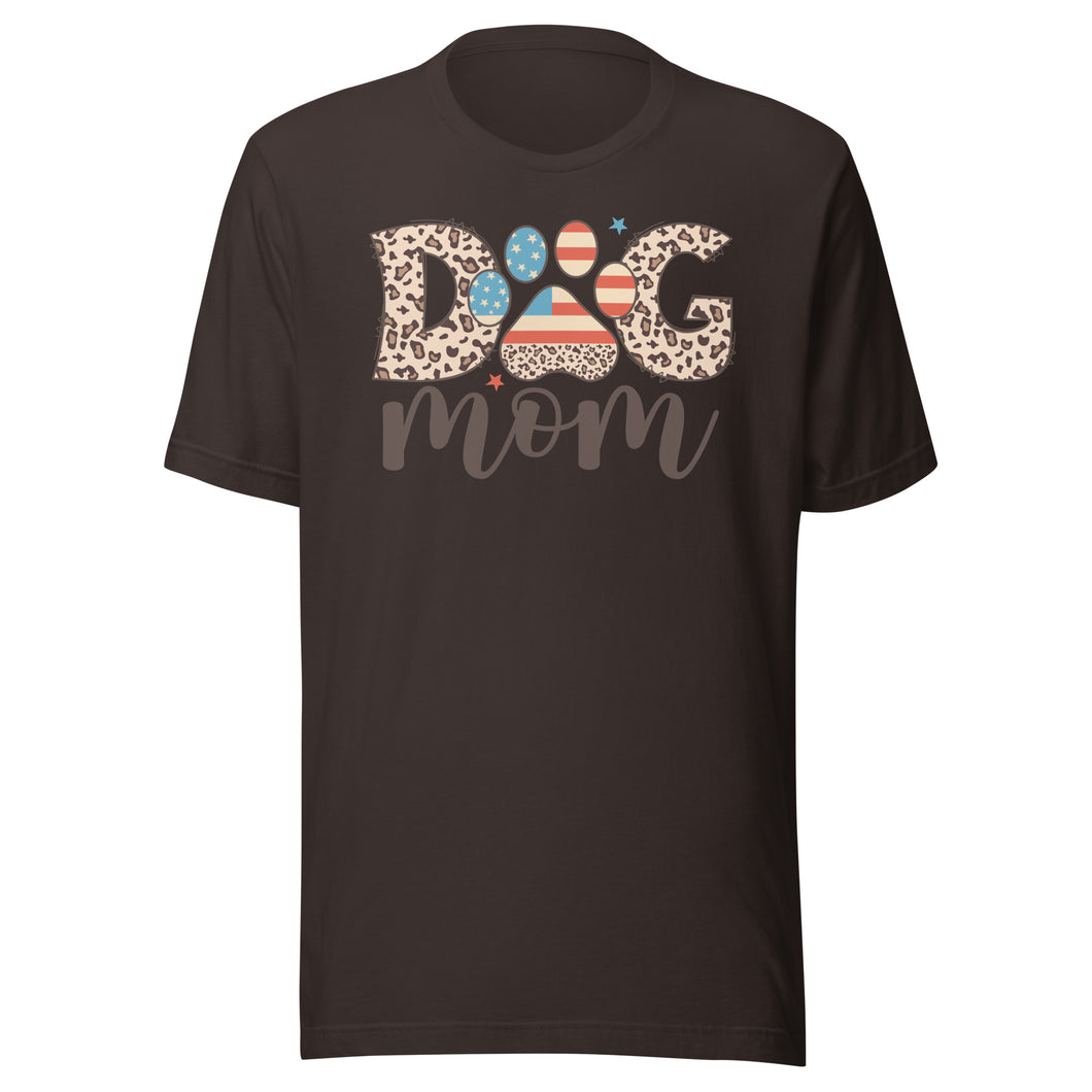 Patriotic Dog Mom Unisex t-shirt