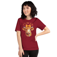 Load image into Gallery viewer, It&#39;s Fall Y&#39;All Highland Cow Unisex t-shirt (Darker Colors)
