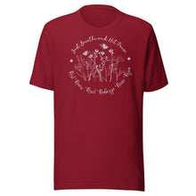 Load image into Gallery viewer, Breathe and Hit Pause (dark colors) Unisex t-shirt
