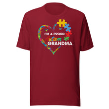 Load image into Gallery viewer, I’m A Proud Autism Grandma Unisex t-shirt
