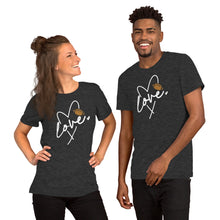Load image into Gallery viewer, Love Heart Football Unisex t-shirt
