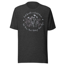 Load image into Gallery viewer, Breathe and Hit Pause (dark colors) Unisex t-shirt

