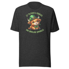 Load image into Gallery viewer, St Patrick&#39;s Cuddles And Highland Snuggles (Highland Cows) Unisex t-shirt
