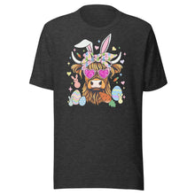 Load image into Gallery viewer, Easter Highland Cow Unisex t-shirt
