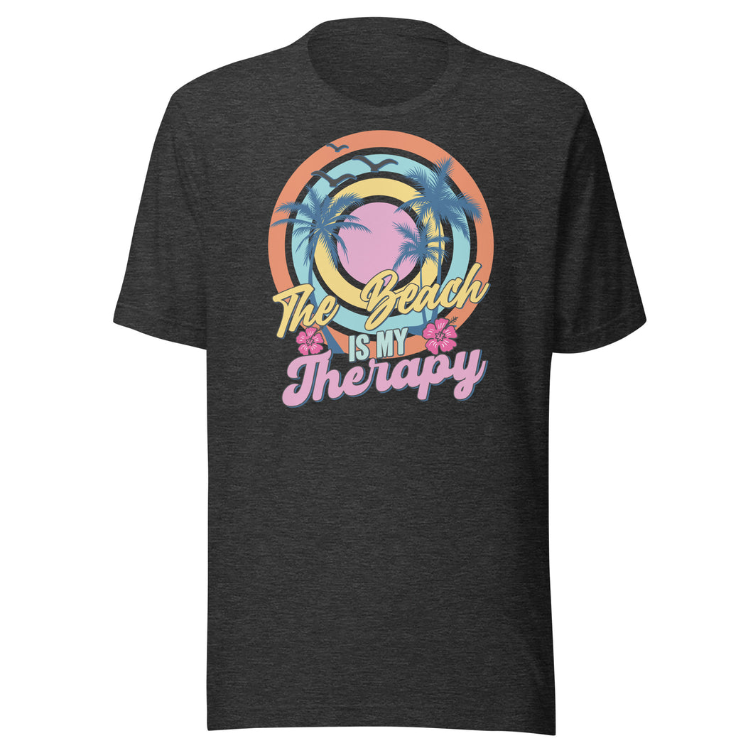 The Beach Is My Therapy Unisex t-shirt