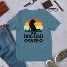 Load image into Gallery viewer, Best Dog Dad Ever Unisex t-shirt
