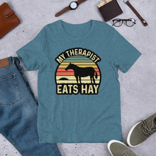 Load image into Gallery viewer, My Therapist Eats Hay Unisex t-shirt
