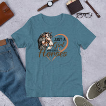 Load image into Gallery viewer, Just A Girl Who Loves Horses Unisex t-shirt
