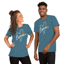 Load image into Gallery viewer, Love Heart Football Unisex t-shirt
