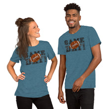 Load image into Gallery viewer, Game Day Black Glitter Unisex t-shirt
