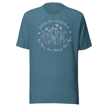 Load image into Gallery viewer, Breathe and Hit Pause (dark colors) Unisex t-shirt
