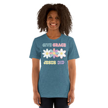 Load image into Gallery viewer, Give Grace Jesus Did (Retro) Unisex t-shirt

