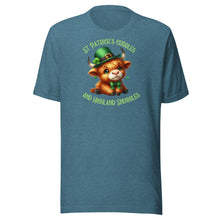 Load image into Gallery viewer, St Patrick&#39;s Cuddles And Highland Snuggles (Highland Cows) Unisex t-shirt
