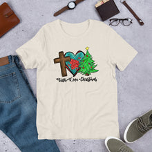 Load image into Gallery viewer, Faith Love Christmas Unisex t-shirt
