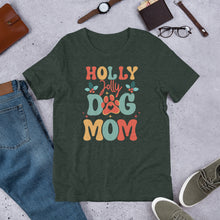 Load image into Gallery viewer, Holly Jolly Dog Mom Unisex t-shirt
