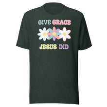 Load image into Gallery viewer, Give Grace Jesus Did (Retro) Unisex t-shirt
