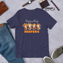 Load image into Gallery viewer, Hanging with My Heifers Unisex t-shirt (Darker Colors)
