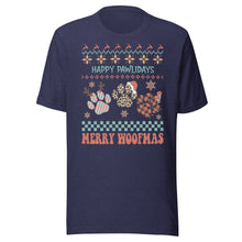 Load image into Gallery viewer, Happy Pawlidays Unisex t-shirt
