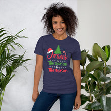 Load image into Gallery viewer, Jesus is the Reason for the Season (Bright) Unisex t-shirt
