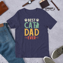 Load image into Gallery viewer, Best Cat Dad Ever Unisex t-shirt
