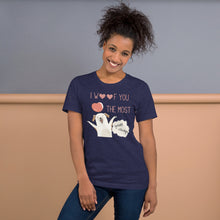 Load image into Gallery viewer, I Woof You The Most Unisex t-shirt
