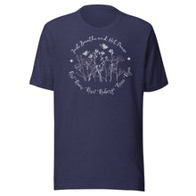 Load image into Gallery viewer, Breathe and Hit Pause (dark colors) Unisex t-shirt

