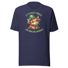 Load image into Gallery viewer, St Patrick&#39;s Cuddles And Highland Snuggles (Highland Cows) Unisex t-shirt
