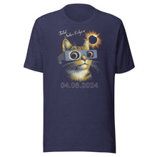Load image into Gallery viewer, Cat With Glasses Eclipse Unisex t-shirt
