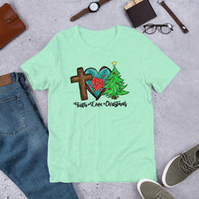 Load image into Gallery viewer, Faith Love Christmas Unisex t-shirt
